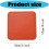 Heat Resistant PU Leather Square Coasters Absorbent-royall blue 4
