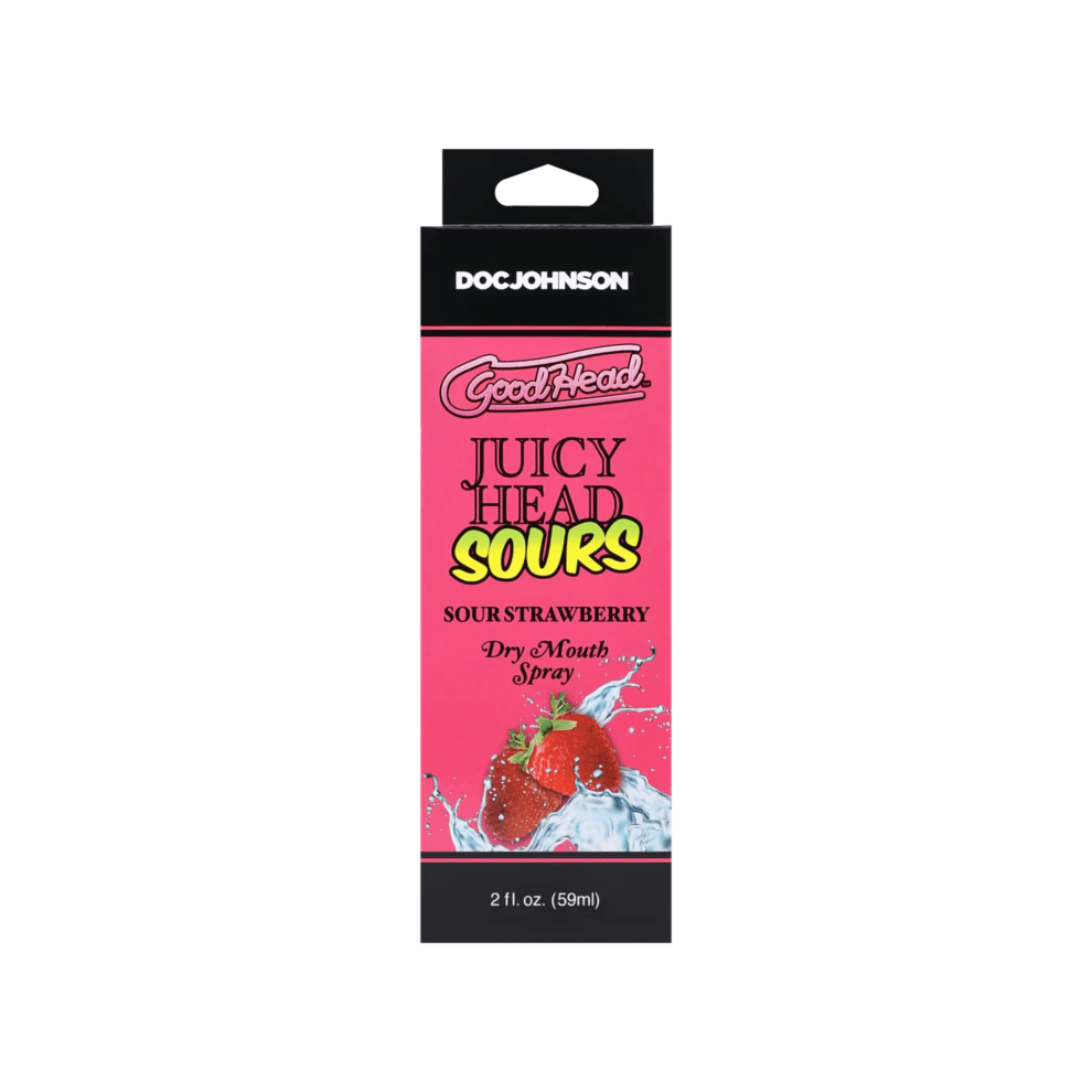 Doc Johnson Good Head Juicy Head Cocktails Dry Mouth Spray – Sour Strawberry 2Oz