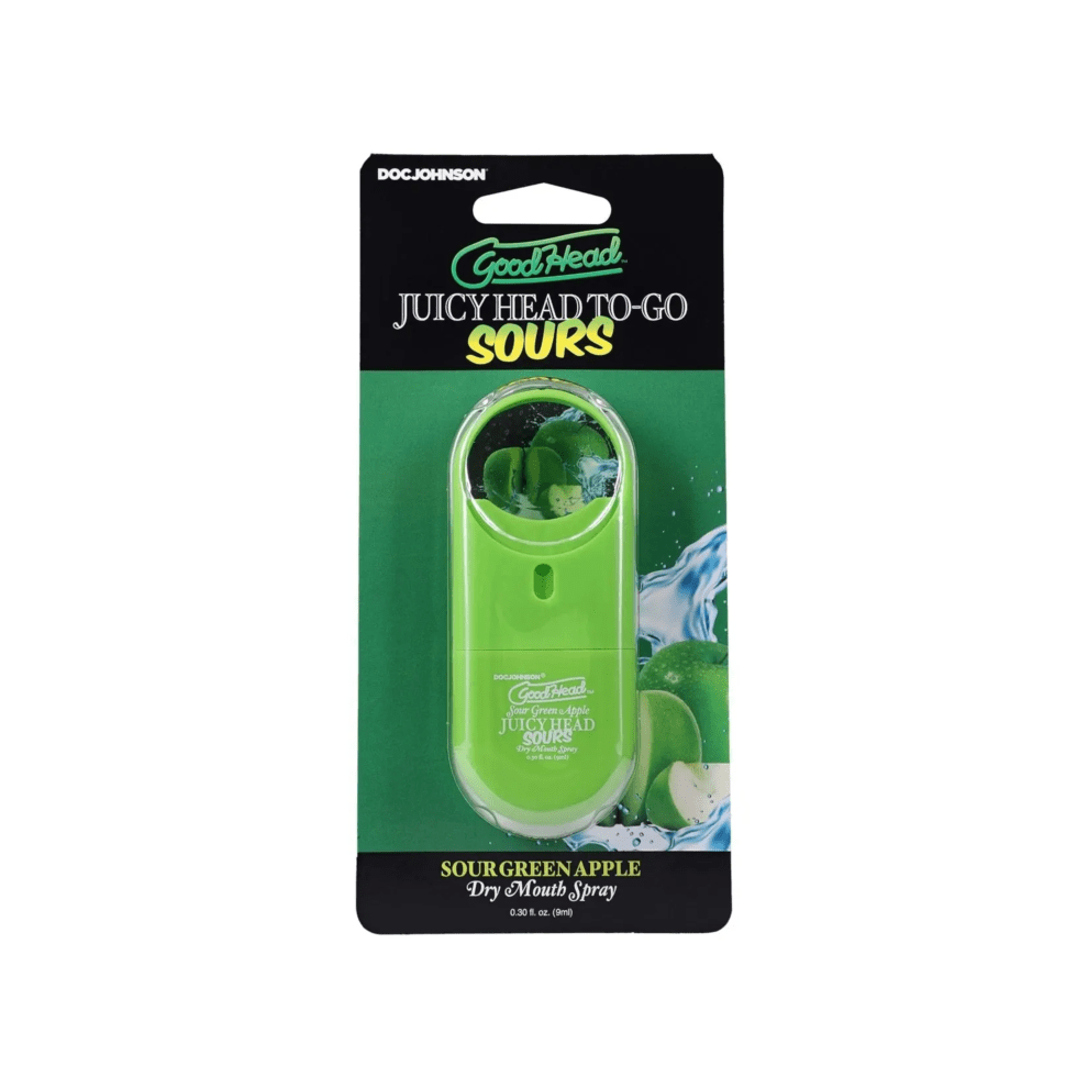 Doc Johnson Good Head Juicy Head Dry Mouth Spray To-Go Sour Green Apple 0.3Oz