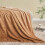 Super Soft Ombre Brown Flannel Throw Blanket 5