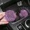 4 Pack Pink Silicone Car Cup Coasters 2.75in 3