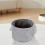 Foldable Laundry Basket with Handles – Grey, 33x33x20.5cm 5