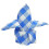 Χαρτοπετσέτες BalsaCircle Blue & White Gingham 15" Τετράγωνο (20") 3