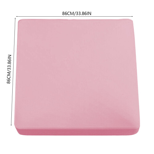 Toalha de mesa sob medida para mesas dobráveis quadradas de 34x34 polegadas. 2