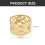 3-Pack Gold Iron Candlestick Holders 2