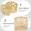 3-Pack Gold Iron Candlestick Holders 5