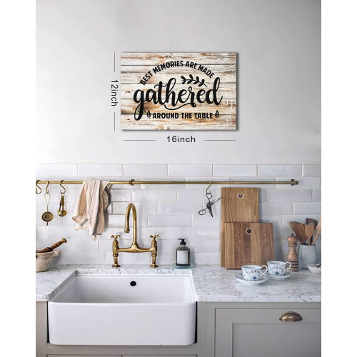 Τέχνη τοίχου σε καμβά Rustic Gather 12x16 ιντσών, διακόσμηση αγροικίας 1