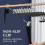 10-Pack 16" Metal Pants Hangers with Clips – Black 3