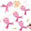 30PCS Customizable Breast Cancers Banners Set With Pre Attached 3