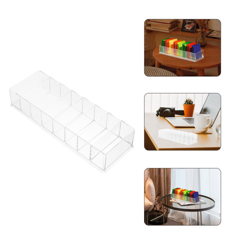 Boîte de rangement transparente pour sachets de thé Kitchen8Grids 2