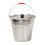 Edelstahl-Eimer mit Griff und Deckel, 7,6 l 1