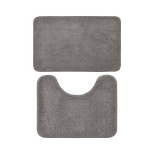 Badmattenset (2-delig), antislip en absorberend, van polyester.