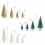 Mini Christmas Tree Set – Sisal Silk, 4 Sizes, 2