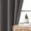 Dark Grey Blackout Curtains 120" with Grommets 2