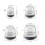 Les manches polyvalentes de jambe de chaise de TPE 8Pcs-L 4