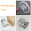 Graisseur Métal Roue Argent Précis Durable 5