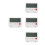 4Pcs Minimalist White Plastic Travel Clock Digital Display Alarm 3