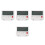4Pcs Minimalist White Plastic Travel Clock Digital Display Alarm 5