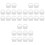 30Pcs Durable White Silicone Mop Bucket Plug for Hole Sealing 2