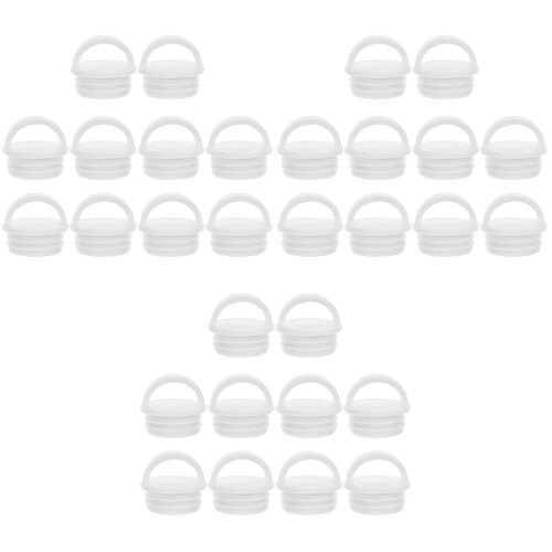 30Pcs Durable White Silicone Mop Bucket Plug for Hole Sealing 1