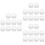 30Pcs Durable White Silicone Mop Bucket Plug for Hole Sealing 5