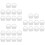 30Pcs Durable White Silicone Mop Bucket Plug for Hole Sealing 6