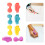 4Sets Assorted Color Silicone Writing Aid with Ergonomic Grip for Kids 4
