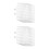 2Pcs White Iron Wire Shelf Dividers Freezer Rack Space Saver Organizer 3