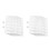 2Pcs White Iron Wire Shelf Dividers Freezer Rack Space Saver Organizer 6