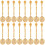 16Pcs Multi-Function Golden Stainless Steel Spoons for Coffee and Cake 4
