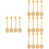 16Pcs Multi-Function Golden Stainless Steel Spoons for Coffee and Cake 5
