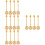 16Pcs Multi-Function Golden Stainless Steel Spoons for Coffee and Cake 6