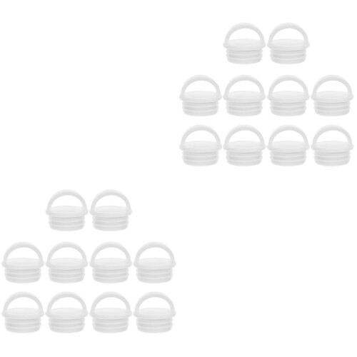 20Pcs White Silicone Mop Bucket Plug Replacement Drain Stoppers 1