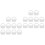 20Pcs White Silicone Mop Bucket Plug Replacement Drain Stoppers 3