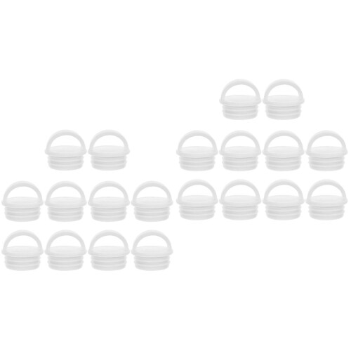 20Pcs White Silicone Mop Bucket Plug Replacement Drain Stoppers 2