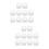 20Pcs White Silicone Mop Bucket Plug Replacement Drain Stoppers 6