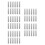 125Pcs Silver Rectangle Blank Tags Metal for Stamping Craft Durable 2