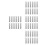 100Pcs Silver Metal Stamping Rectangle Blanks Blank Tags for Craft Use 2