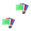 8Pcs Bright Sports Referee Flags with Sturdy Fabric and Sponge Handle 2