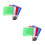 8Pcs Bright Sports Referee Flags with Sturdy Fabric and Sponge Handle 4