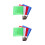 8Pcs Bright Sports Referee Flags with Sturdy Fabric and Sponge Handle 6