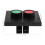2-Button Wall Mount Start Stop Control Box Plastic for Industrial Use 2