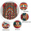 Mandala-Duschvorhang, indisches Boho-Blumenmuster, 91 x 183 cm 5
