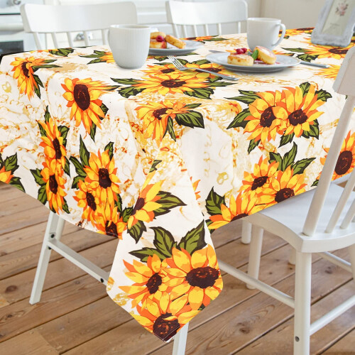 Polyester blomsterdug 152 x 283 cm 2