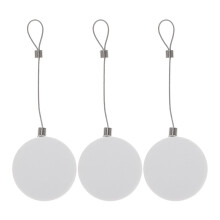 3Pcs Steel Safety Cable Locks White Retractable Anti-Theft Wire Tether