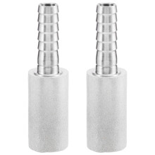 2Pcs Reusable Stainless Steel Air Stones for Soda Oxygen Injection
