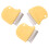 3Pcs Kitchen Stainless Steel Peeling Tool Ergonomic Yellow Handle 1