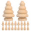 30Pcs Wood Doll Yarn Winders Khaki Compact Thread Holders for Crafting 1