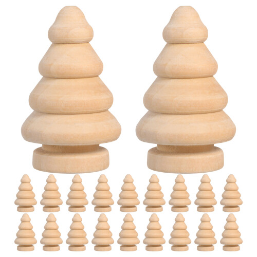 30Pcs Wood Doll Yarn Winders Khaki Compact Thread Holders for Crafting