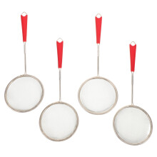 4Pcs Metal Foam Skimmer Ladle Spoons Stainless Steel Beer Strainers